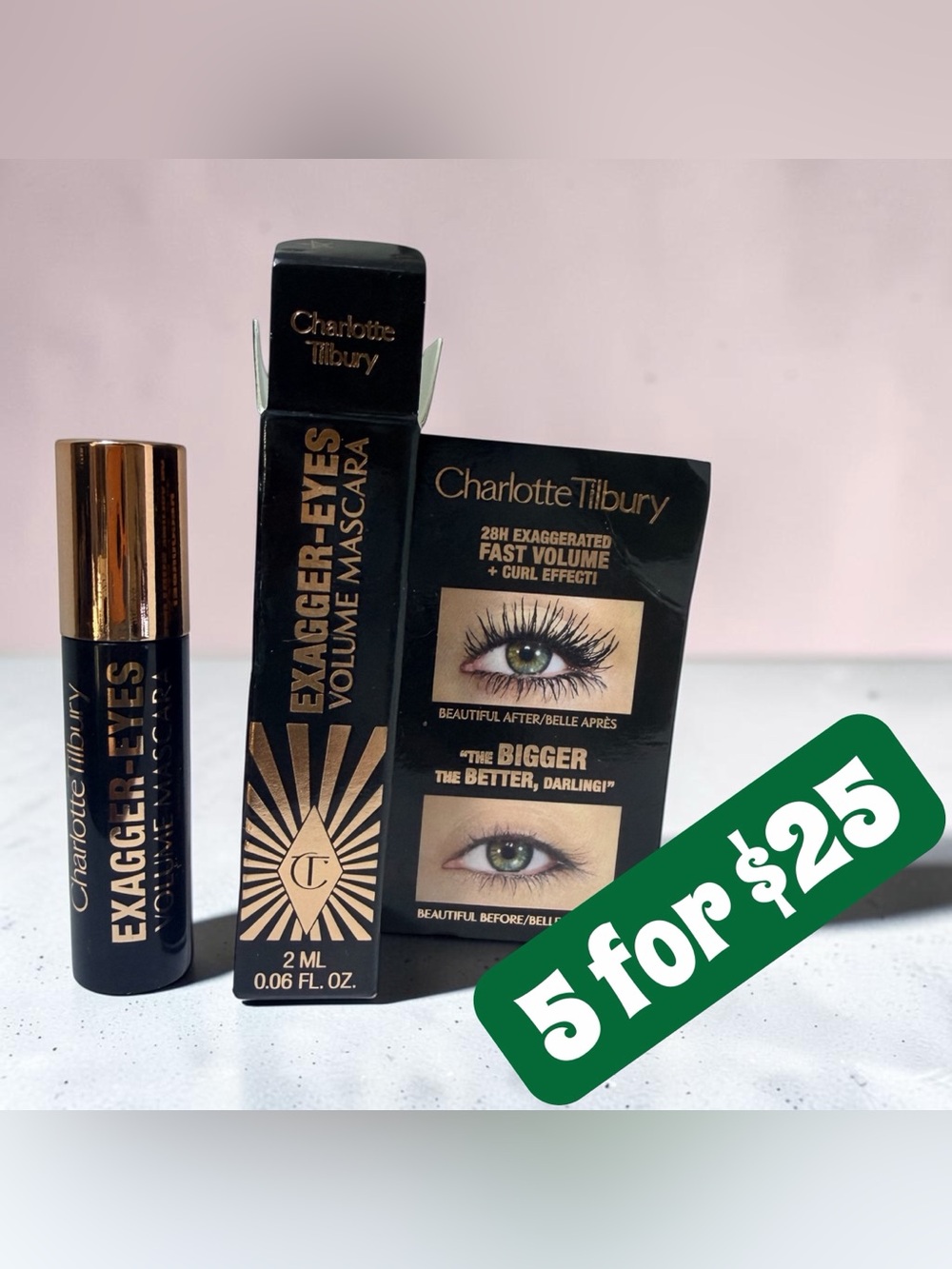 5 ITEMS FOR $50 • Charlotte Tilbury Exxager-Eyes Travel Mascara